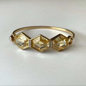 Henri Bendel Yellow Gold Jewel Bangle